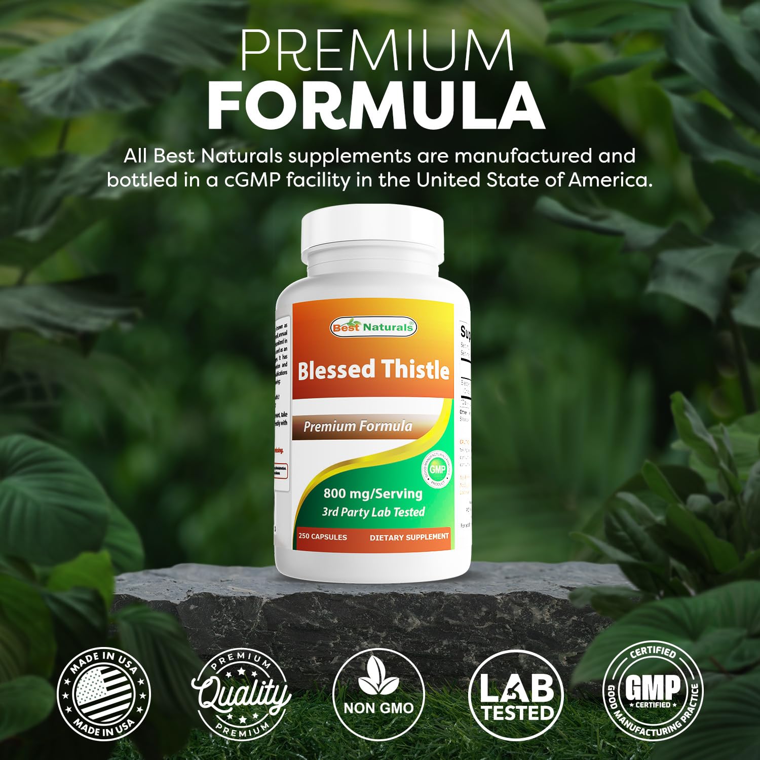 Best Naturals Milk Thistle 800mg ingredients list