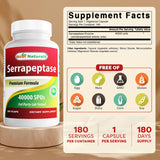Best Naturals Multi-Enzymes Serrapeptase bottle side view