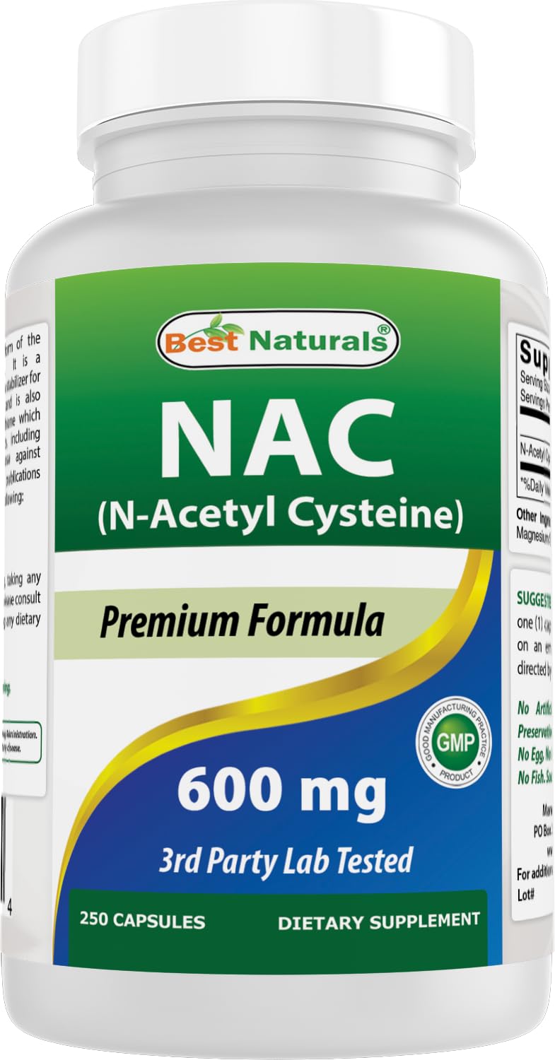 Best Naturals N-Acetyl Cystein Capsules front view