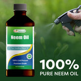 Best Naturals Neem Oil 100% Pure 454g in a gardening setting