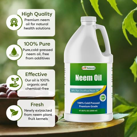 Best Naturals Neem Oil back label close-up
