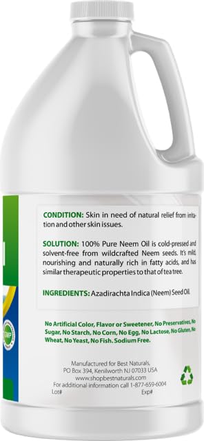 Best Naturals Neem Oil packaging details