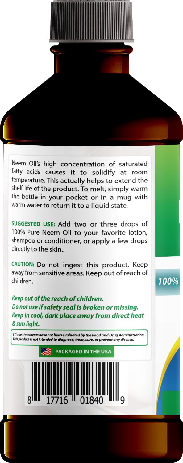 Best Naturals Neem Oil product details and ingredients