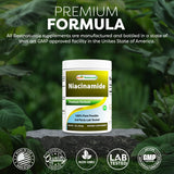 Best Naturals Niacinamide Powder serving suggestion with water