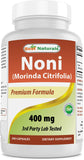 Best Naturals Noni Capsules 400mg bottle front view
