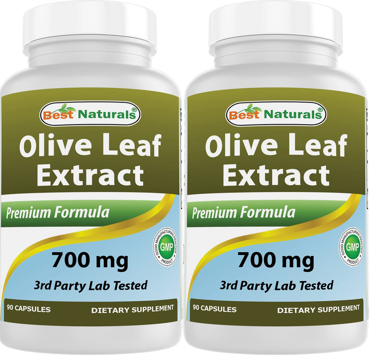 Best Naturals Olive Leaf Extract 700mg 90 Capsules bottle front view