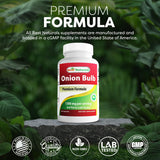 Best Naturals Onion Dried Bulb Capsules back view showing ingredients