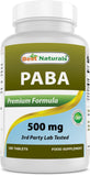 Best Naturals PABA 500mg Supplement bottle front view