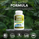 Best Naturals PABA 500mg Supplement nutritional information