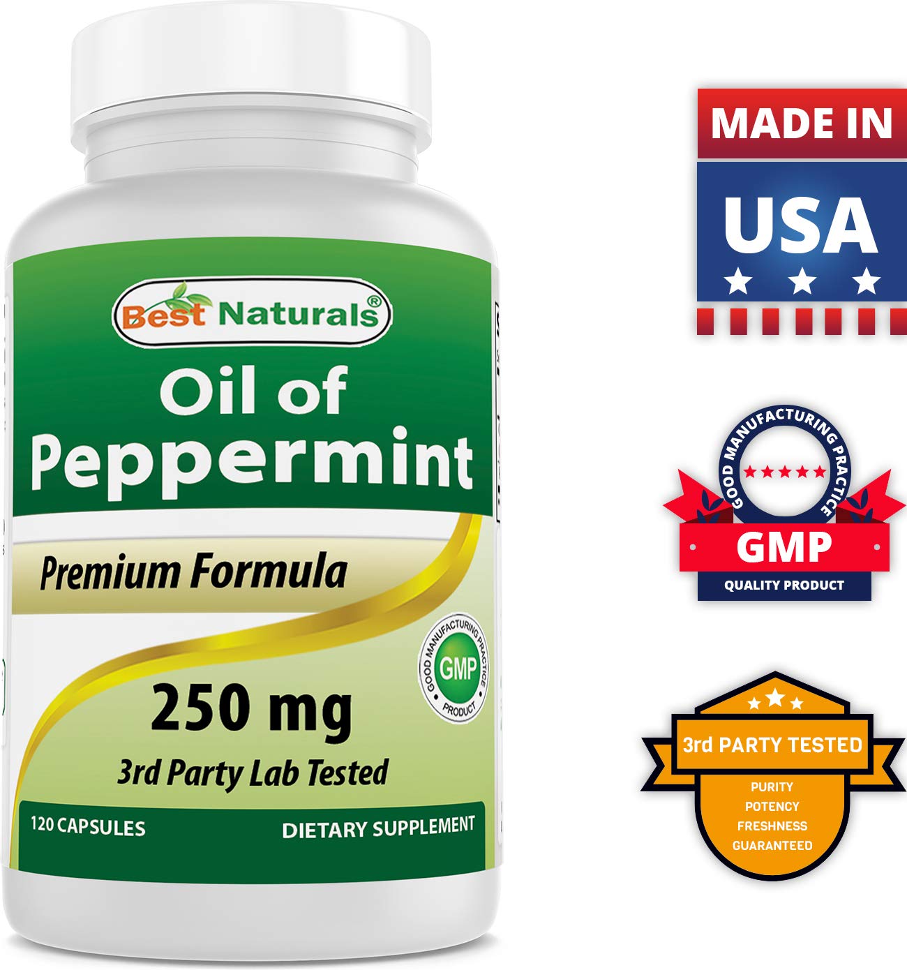 Best Naturals Peppermint Oil product packaging