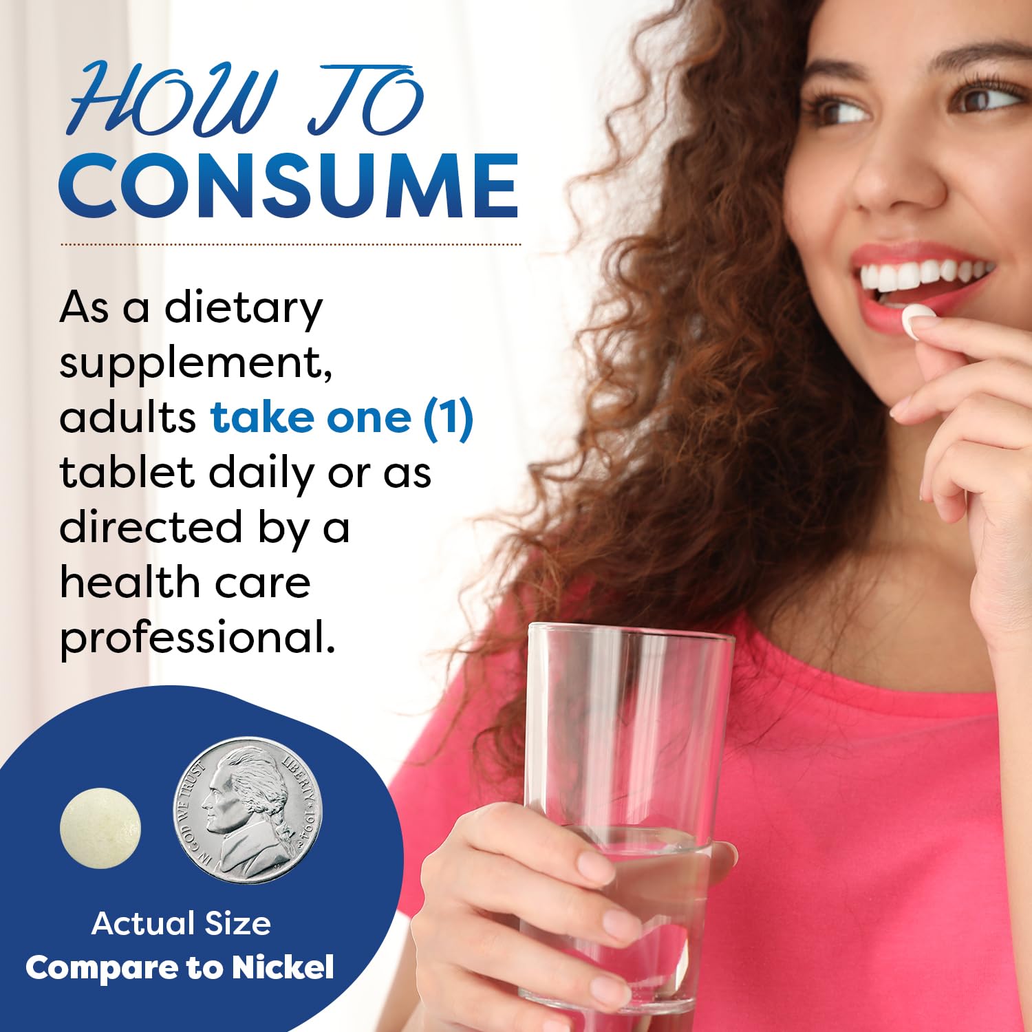Best Naturals Potassium Gluconate tablets on a wooden surface