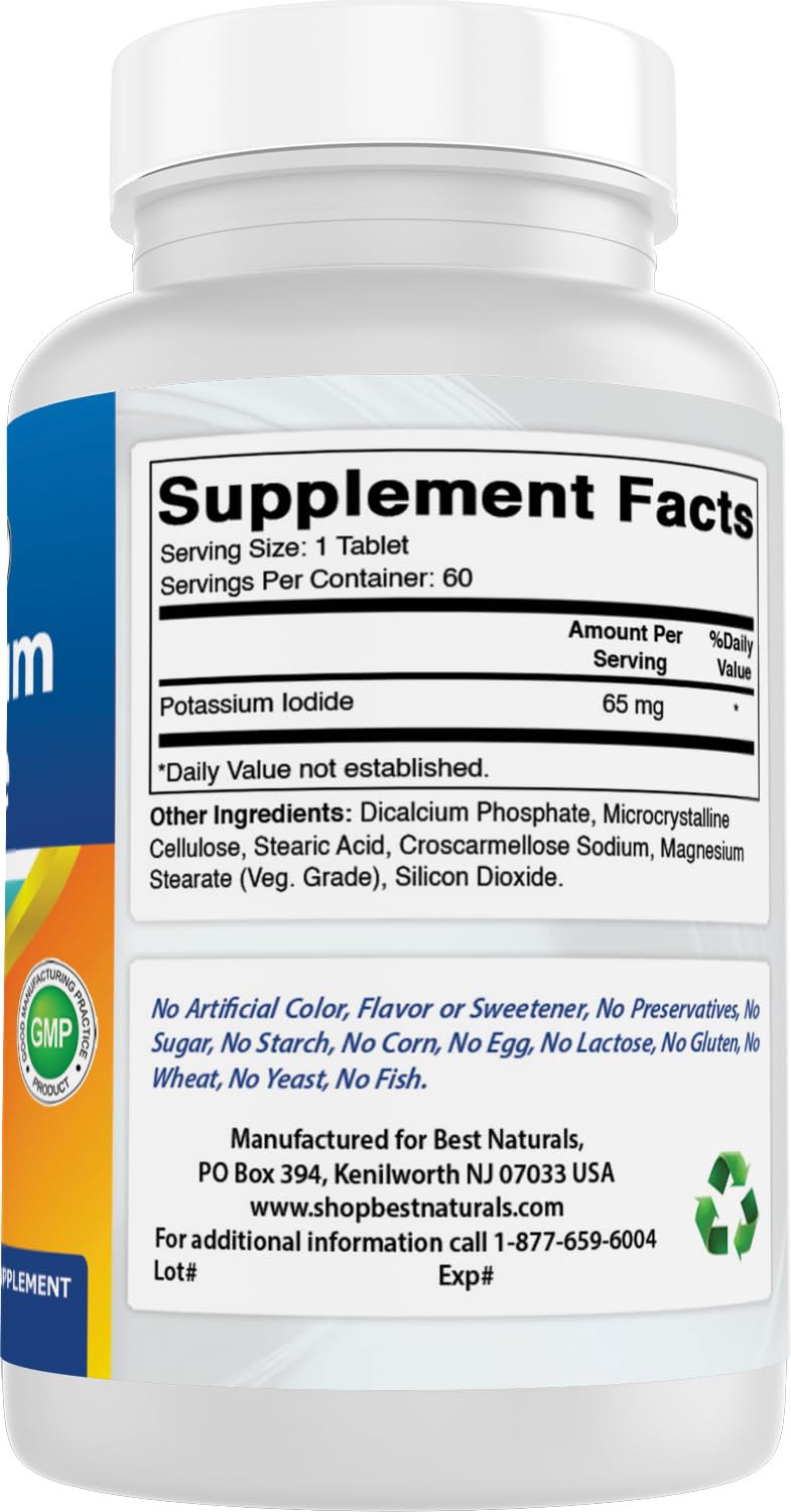 Best Naturals Potassium Iodide Tablets in a survival kit