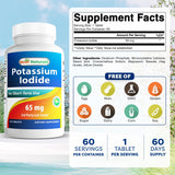 Best Naturals Potassium Iodide Tablets side view showing tablet size
