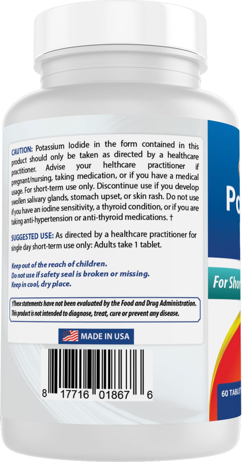 Best Naturals Potassium Iodide Tablets with measuring spoon