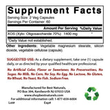 Best Naturals Prebiotic Fiber 1400mg 60 Capsules bottle side view