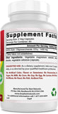 Best Naturals Prebiotic Fiber 1400mg capsules with a glass of water