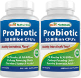 Best Naturals Probiotic Acidophilus 120 vegetarian capsules front view