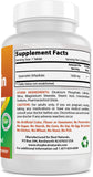 Best Naturals Quercetin 1000 mg 60 Tablets back view
