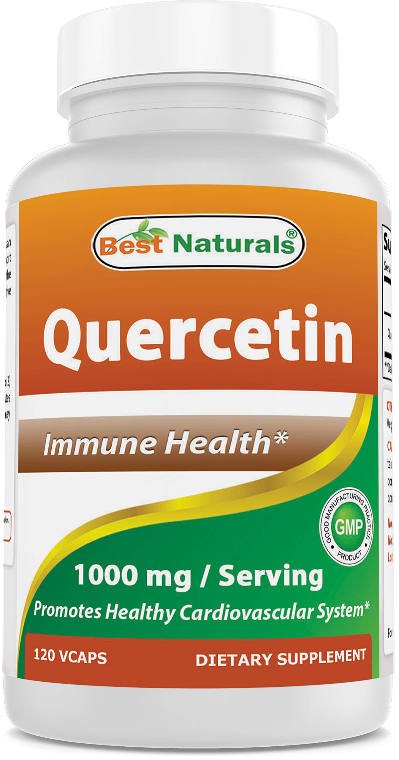 Best Naturals Quercetin 1000 mg capsules front view