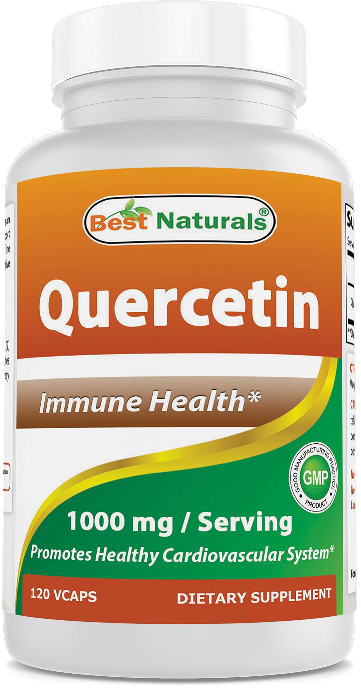 Best Naturals Quercetin 1000 mg capsules front view