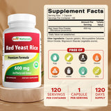 Best Naturals Red Yeast Rice 600mg bottle side view