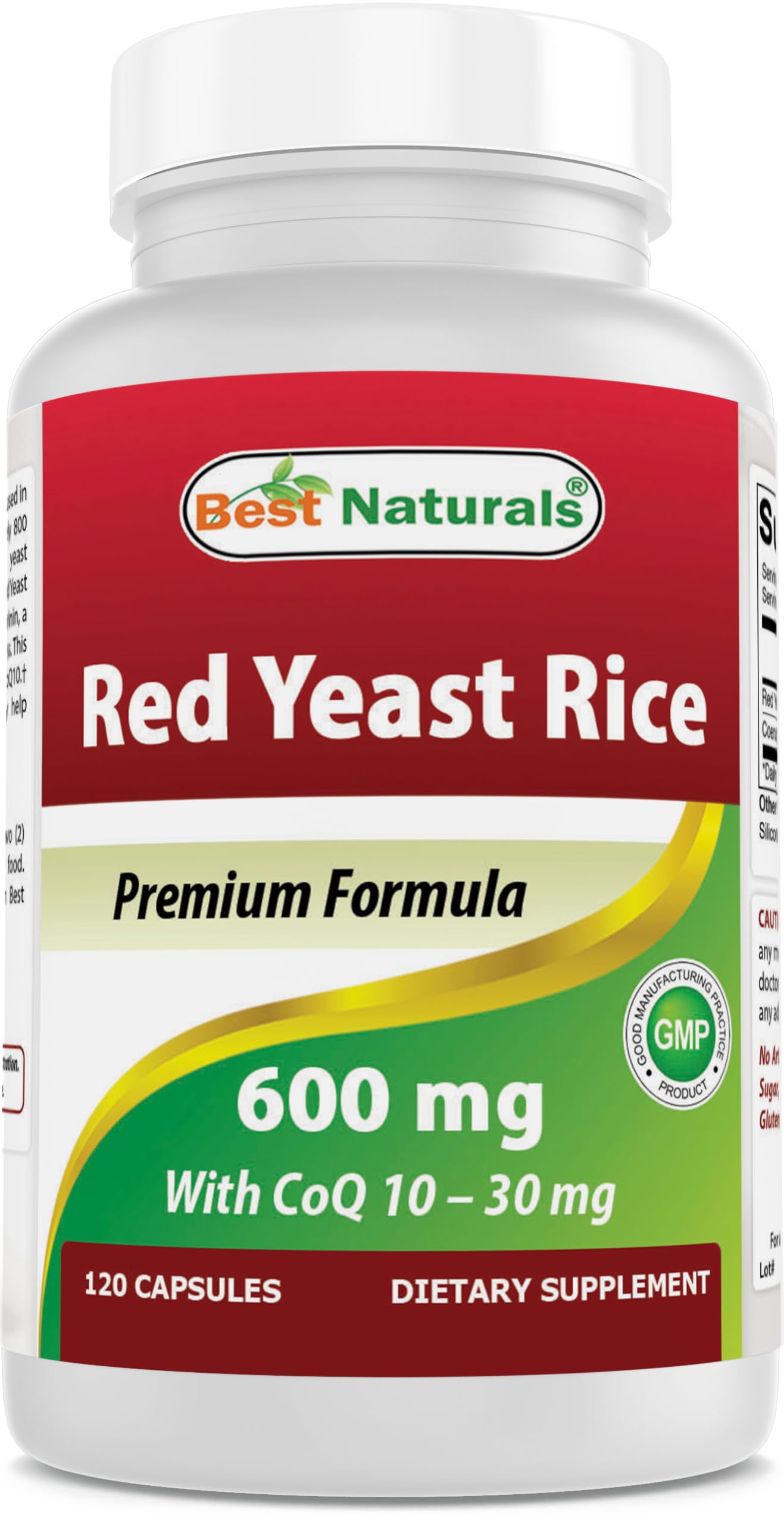 Best Naturals Red Yeast Rice bottle front view
