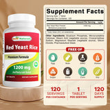 Best Naturals Red Yeast Rice Supplement bottle side view