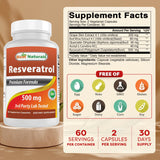 Best Naturals Resveratrol Antioxidant Complex bottle side view