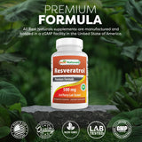 Best Naturals Resveratrol Antioxidant Complex bottle with a measuring spoon