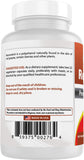 Best Naturals Resveratrol Antioxidant Complex packaging with ingredients list