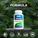 Best Naturals Taurine Tablets 1000 mg nutritional information