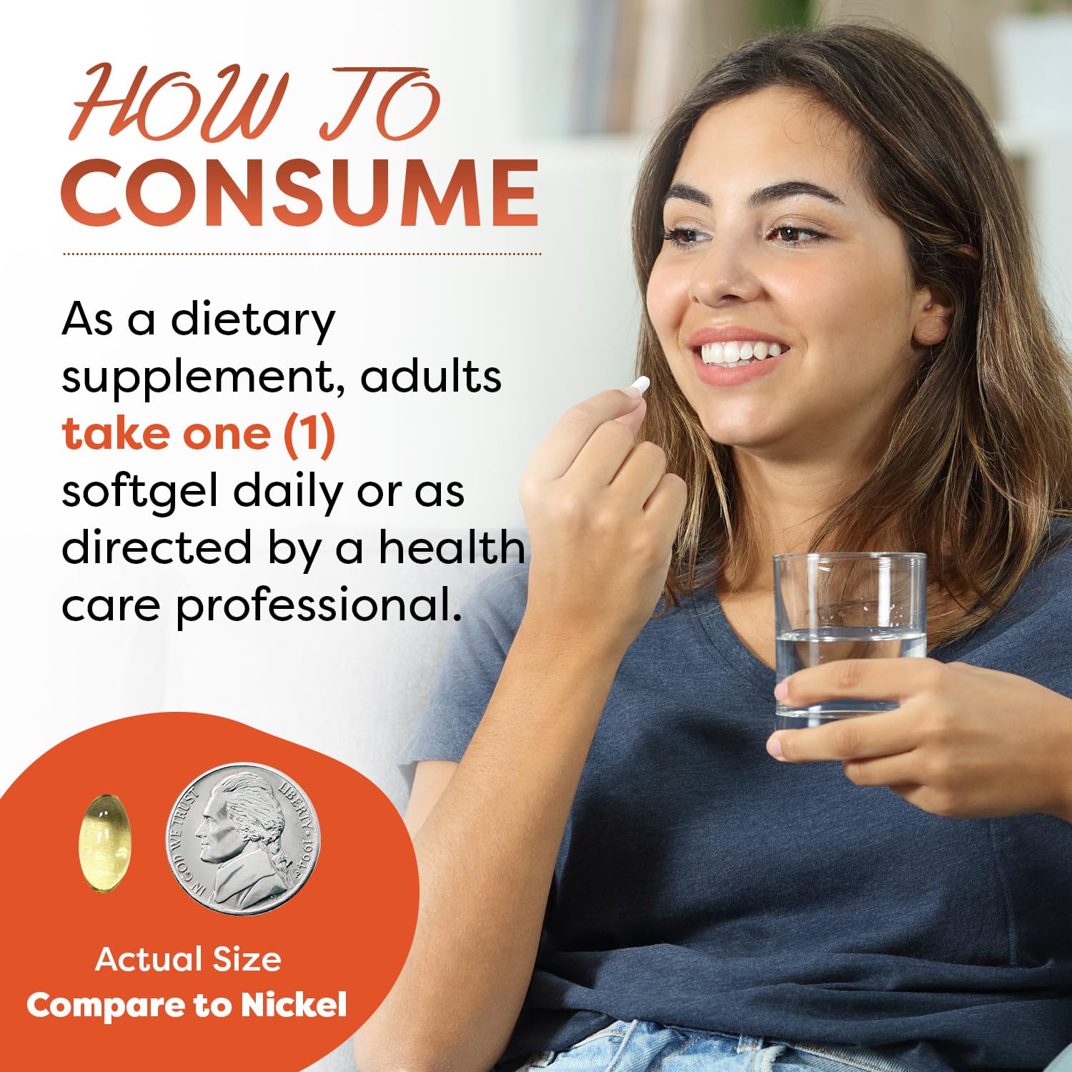 Best Naturals Vitamin A Softgels side view showing label