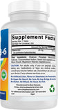 Best Naturals Vitamin B-6 250 Tablets back label