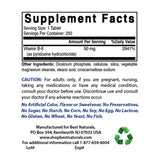 Best Naturals Vitamin B-6 250 Tablets bottle side view