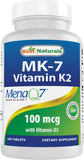 Best Naturals Vitamin D3 & K2 180 Tablets front view