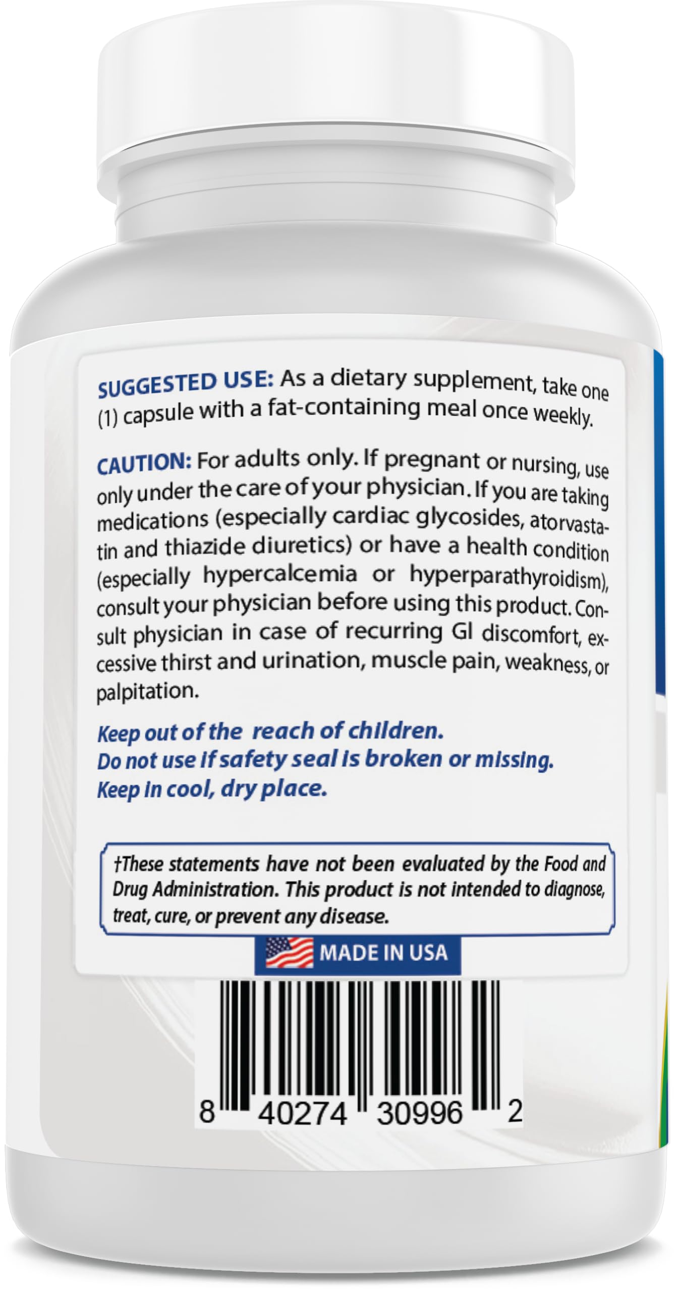 Best Naturals Vitamin D3 + K2 MK-7 capsule close-up