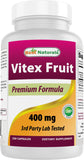 Best Naturals Vitex Chasteberry 400mg capsule bottle front view