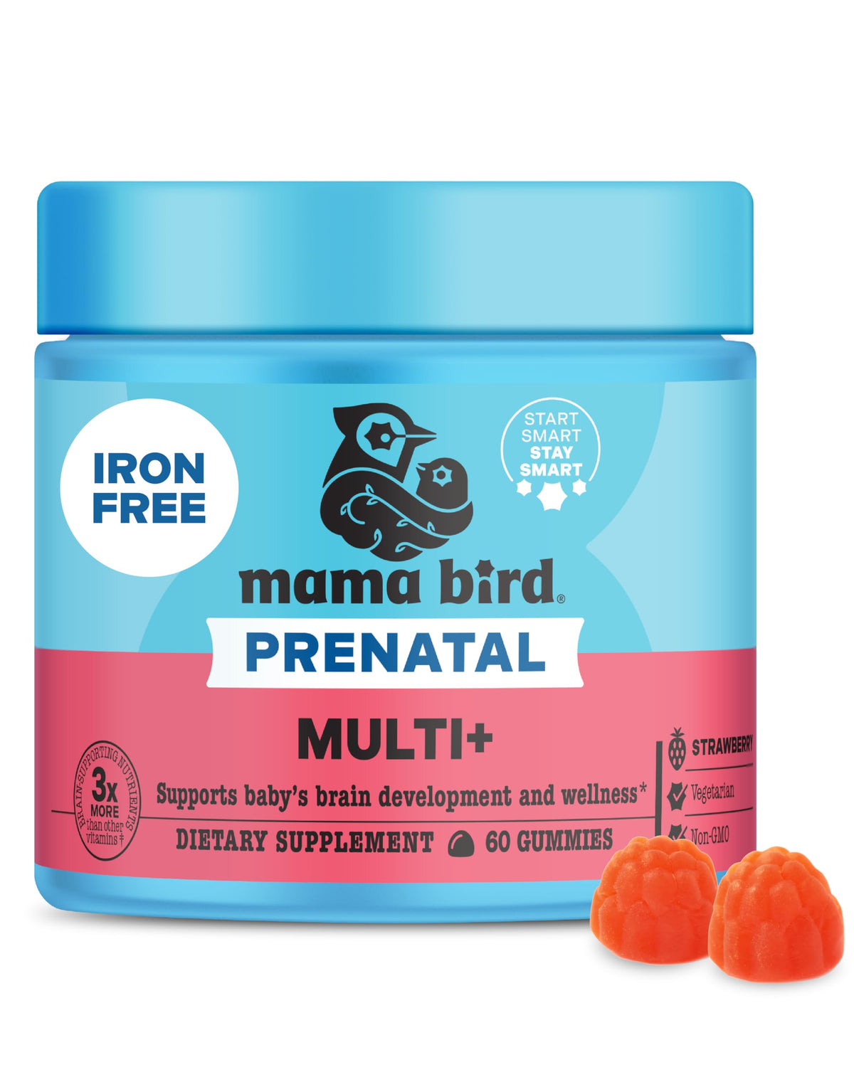 Best Nest Wellness Gummy Prenatal Vitamins 60 Count front view