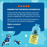 Best Nest Wellness Multivitamin Liquid bottle on a kitchen counter