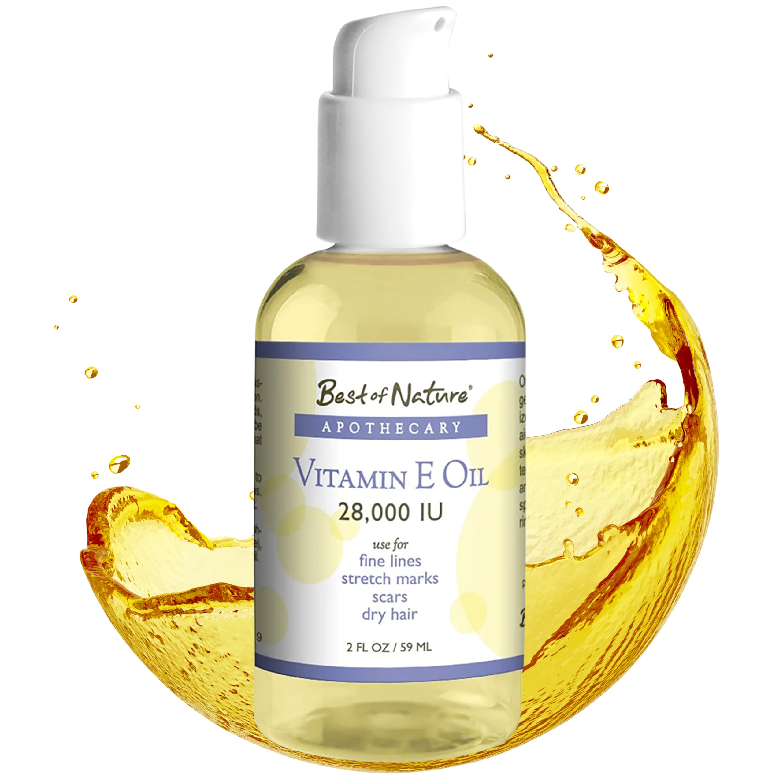 Best of Nature Vitamin E Oil with Coconut Oil 59g front view