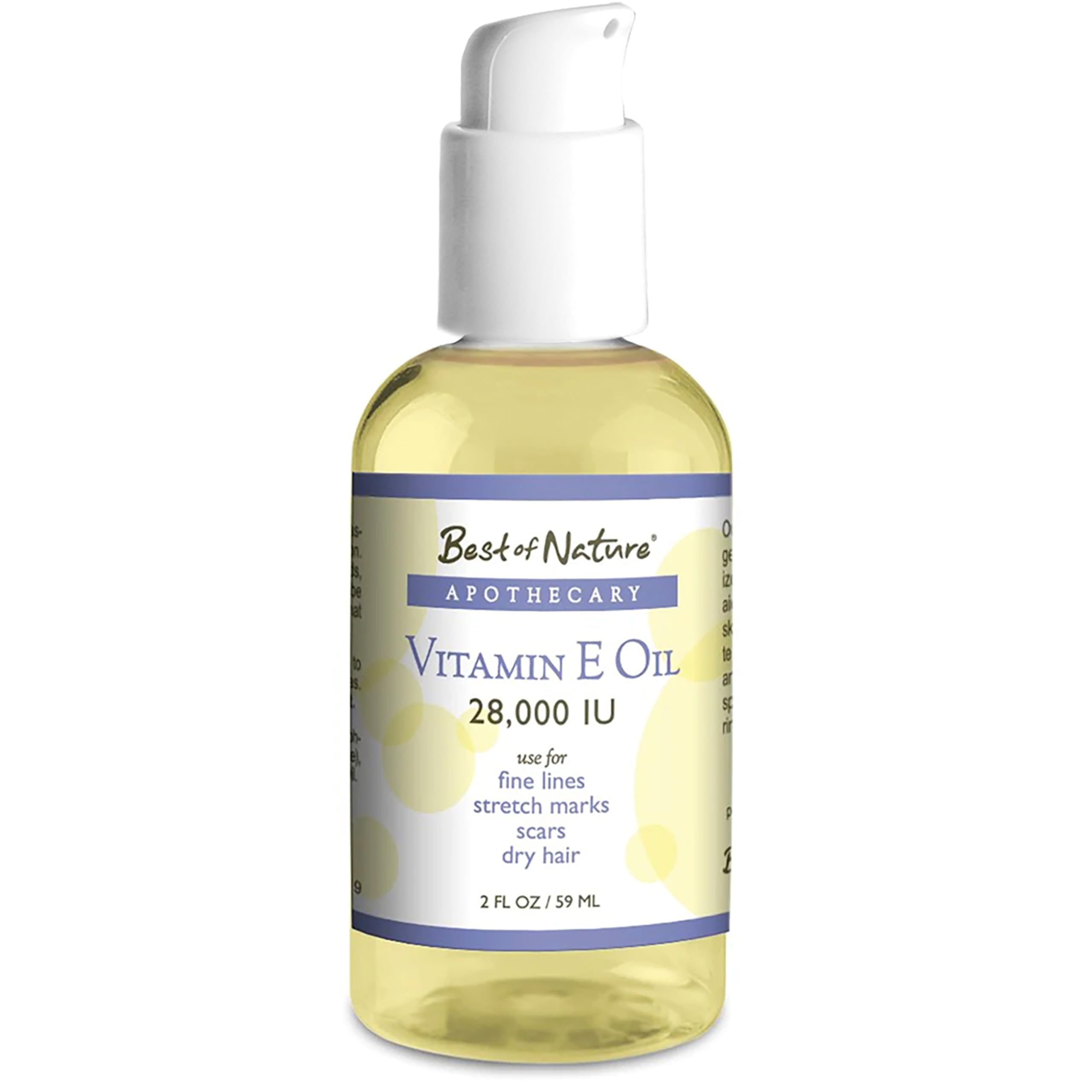 Best of Nature Vitamin E Oil with Coconut Oil 59g ingredients list