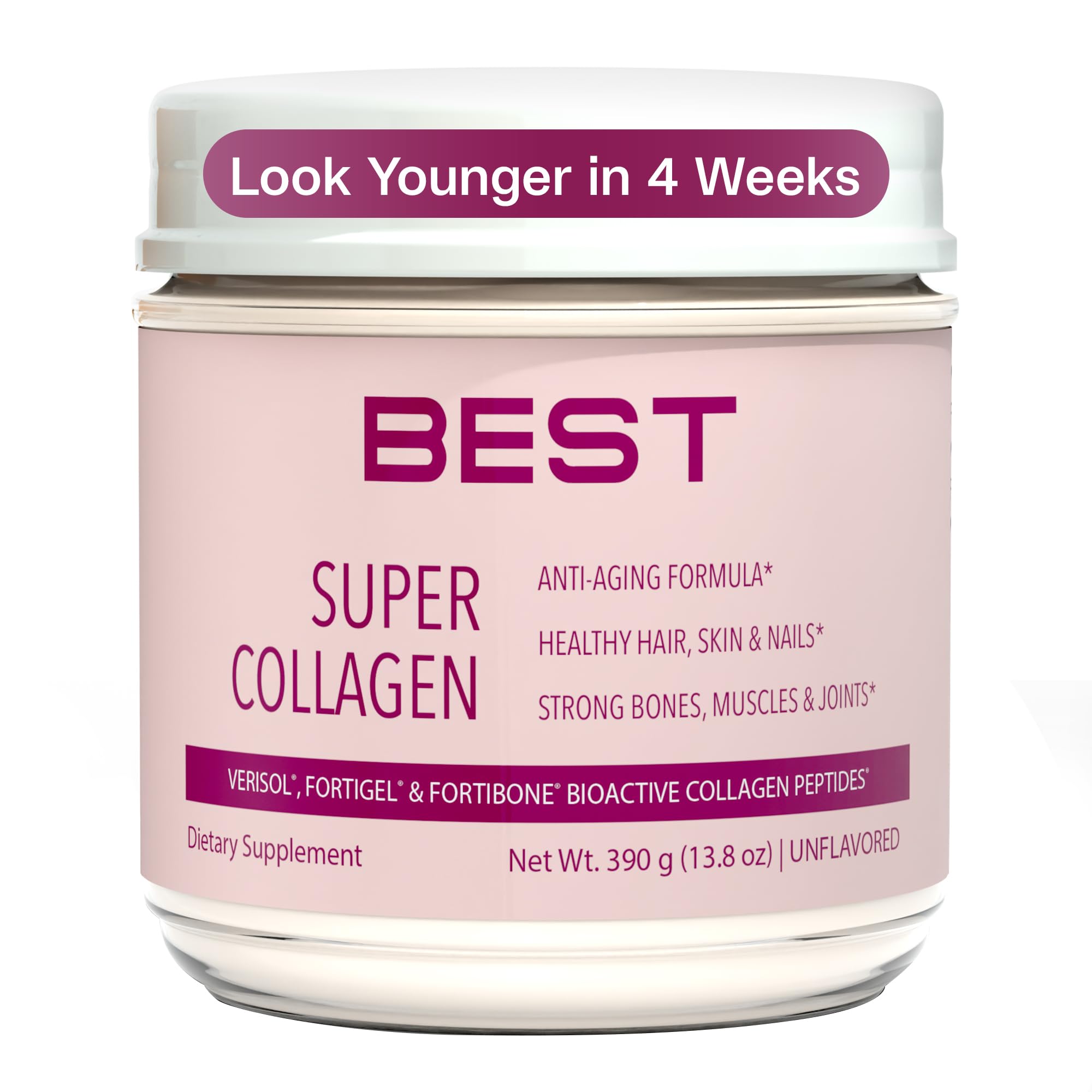 BEST Supplements Collagen Peptides 391g front view