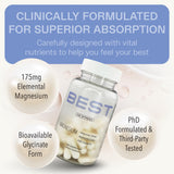 BEST Supplements Magnesium Glycinate 48g capsule close-up