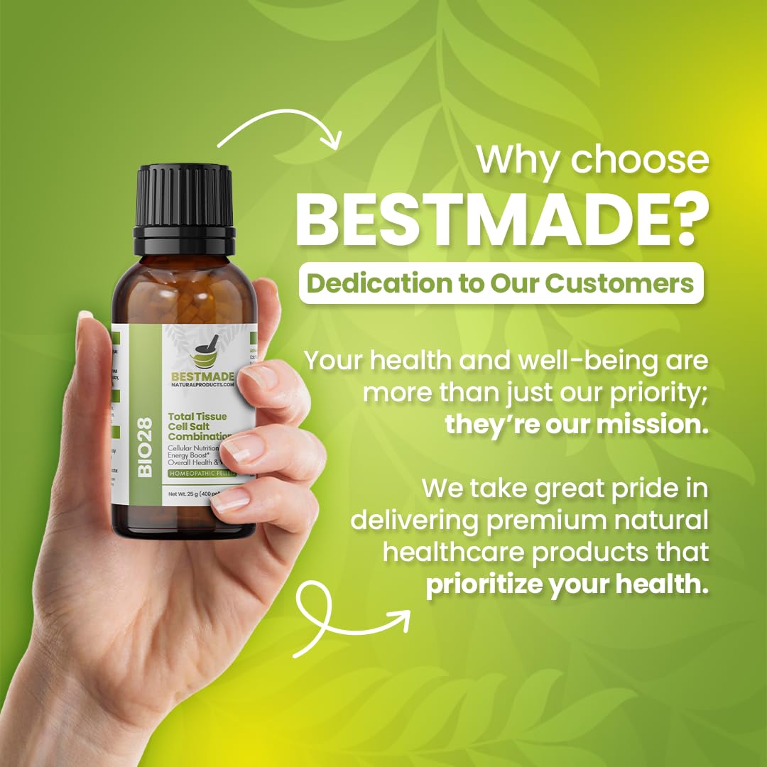 Bestmade Total Tissue Cell Salt Mineral Supplement 20g back view