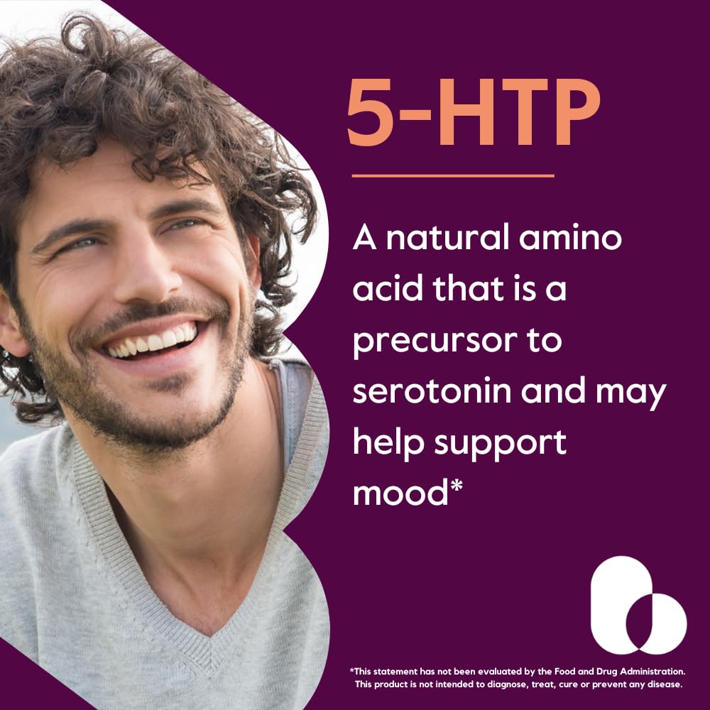 BESTVITE 5-HTP 400mg supplement back view