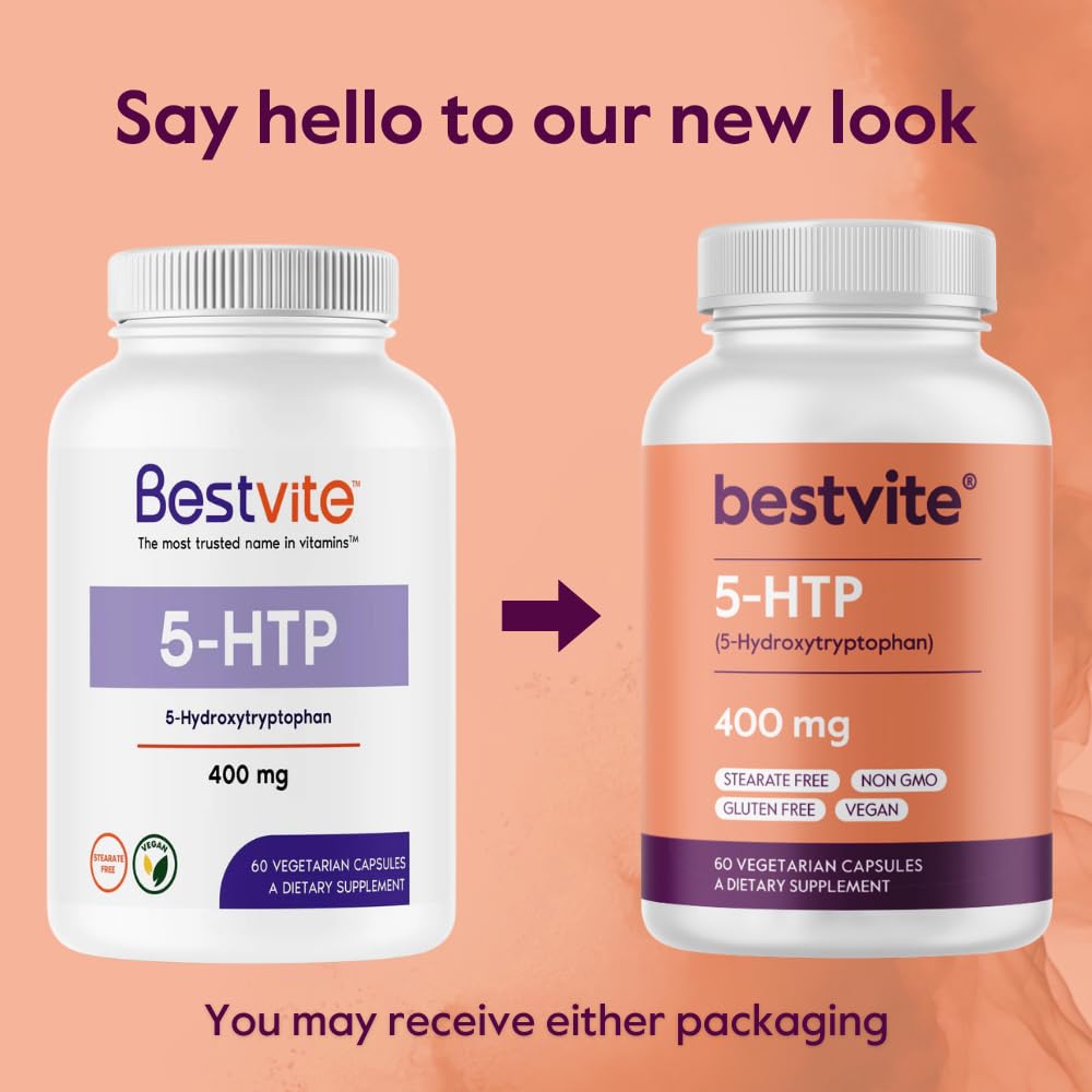 BESTVITE 5-HTP supplement with ingredients list