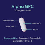 BESTVITE Alpha GPC Choline Supplement 300mg nutritional information