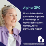 BESTVITE Alpha GPC Choline Supplement 300mg side view