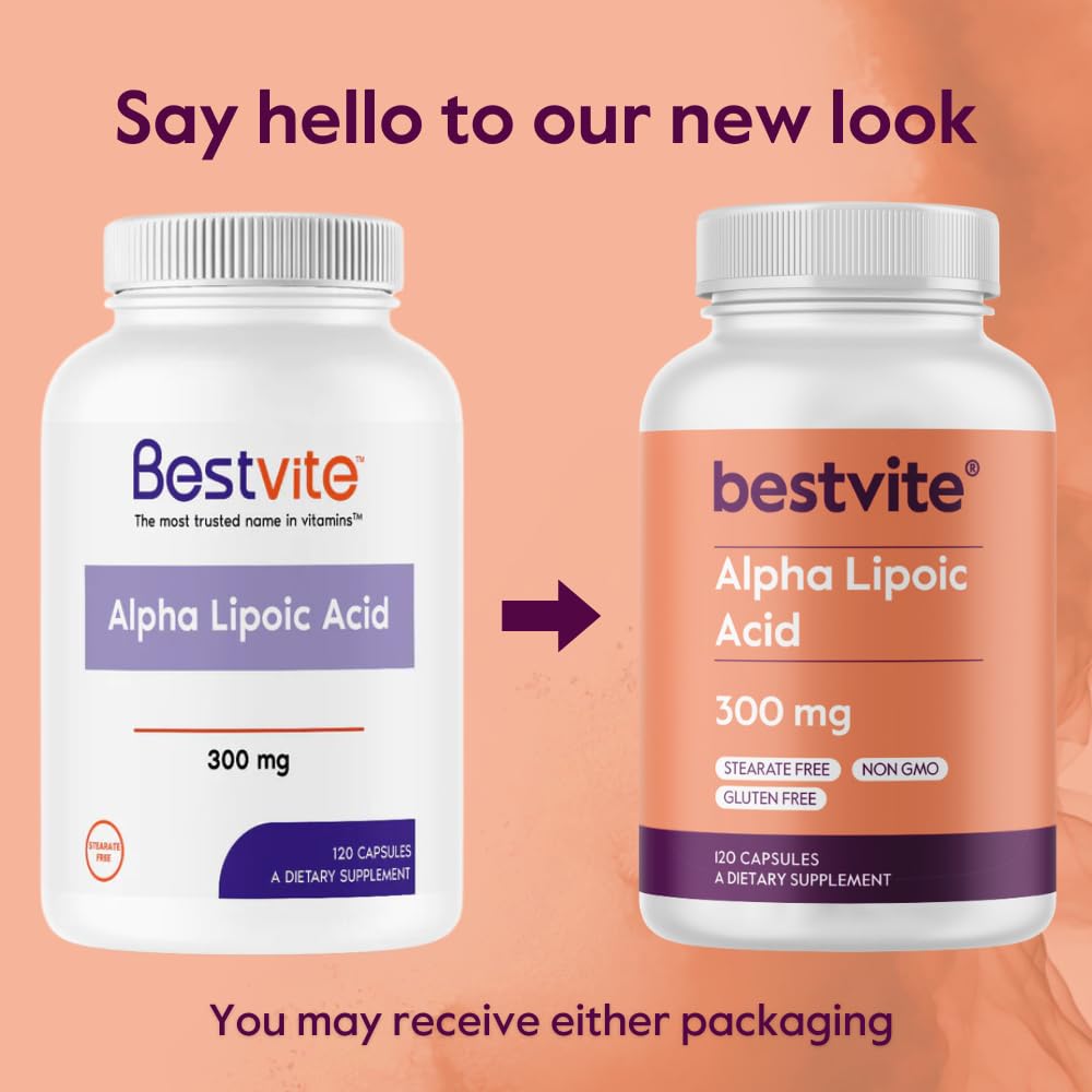 BESTVITE Alpha Lipoic Acid 300mg capsules and ingredients list