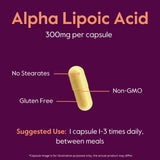 BESTVITE Alpha Lipoic Acid 300mg Capsules close-up of capsules